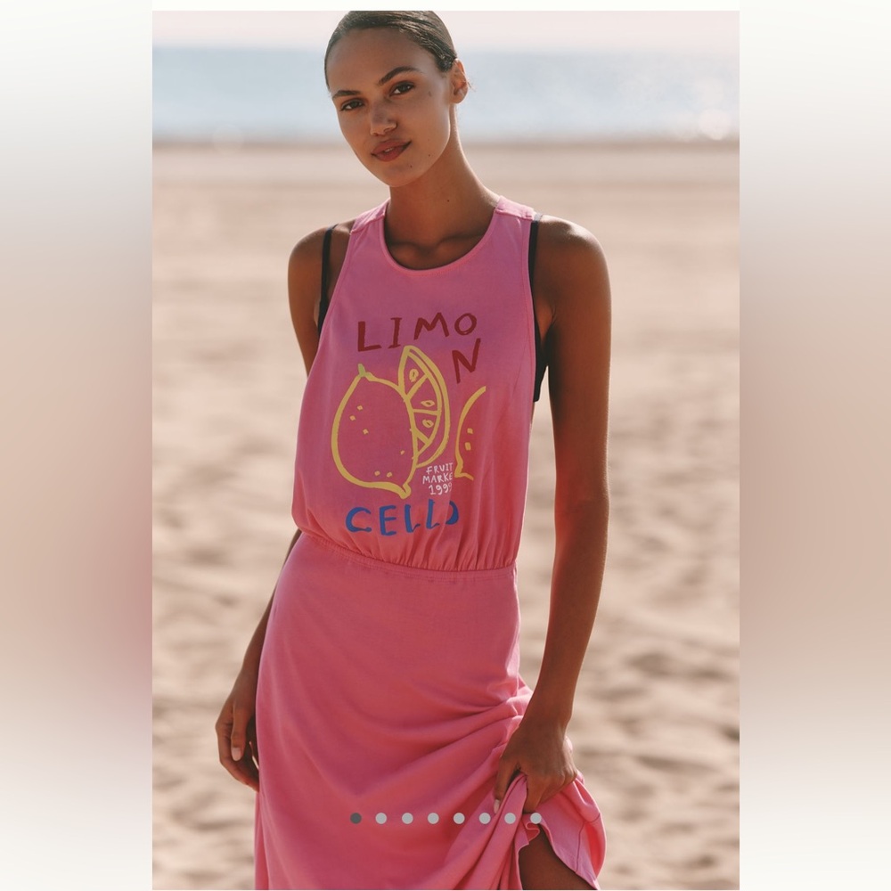 Anthro—Twist Back t-shirt Maxi dress